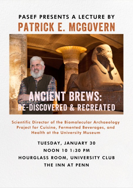 Patrick McGovern Lecture Flyer