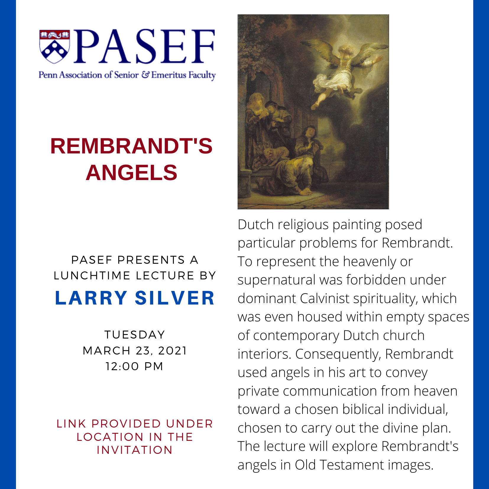 Larry Silver, Rembrandt's Angels