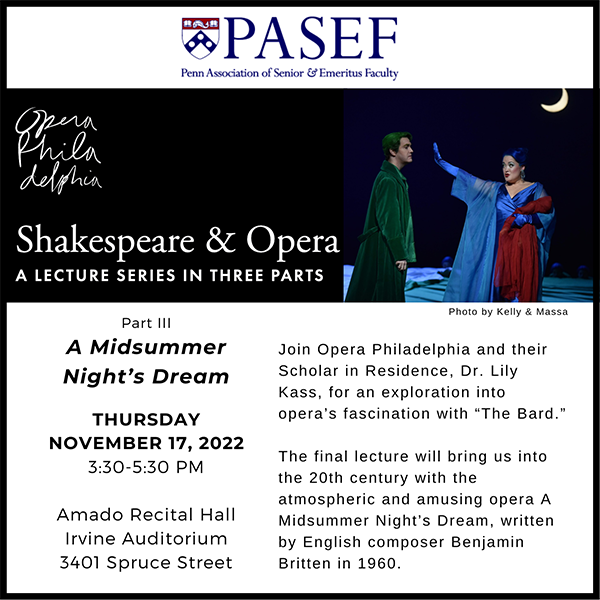 Shakespeare & Opera, A Midsummer Night’s Dream